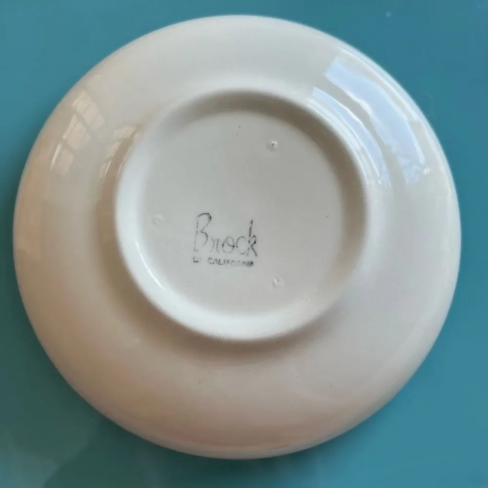 Brock of California Harvest Pattern 6.75” Round Soup Dessert Bowl